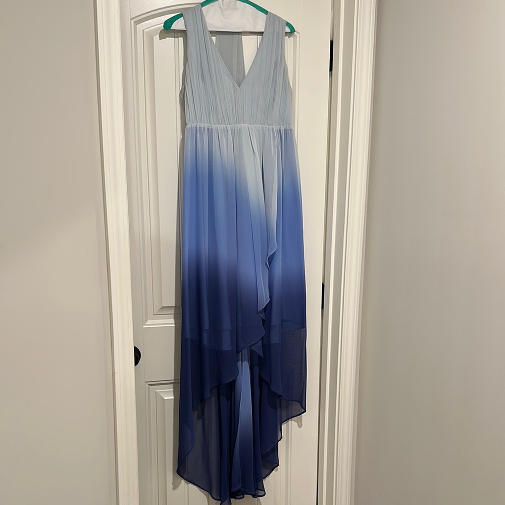 Victoria's Secret Blue Ombre High Low Dress